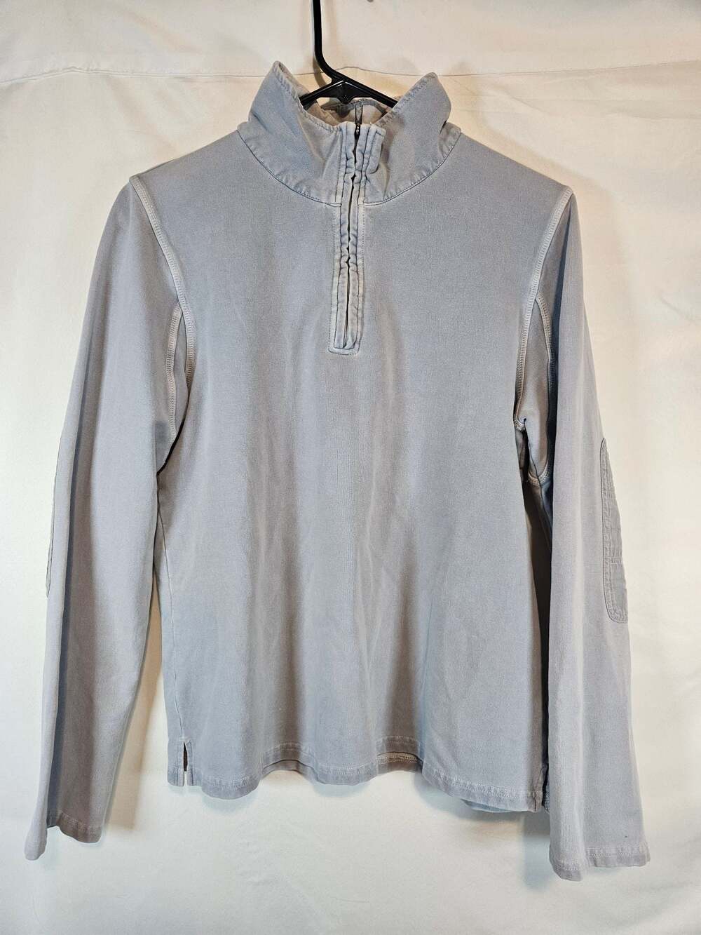 The Territory Ahead Men's Gray 1/4 Zip Pullover Mock Neck Sweatshirt Size M